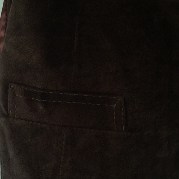 Vintage brown suede vest - Picture 4 of 5